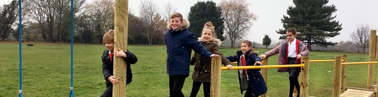 St Andrew's Primary School's New Trim Trail